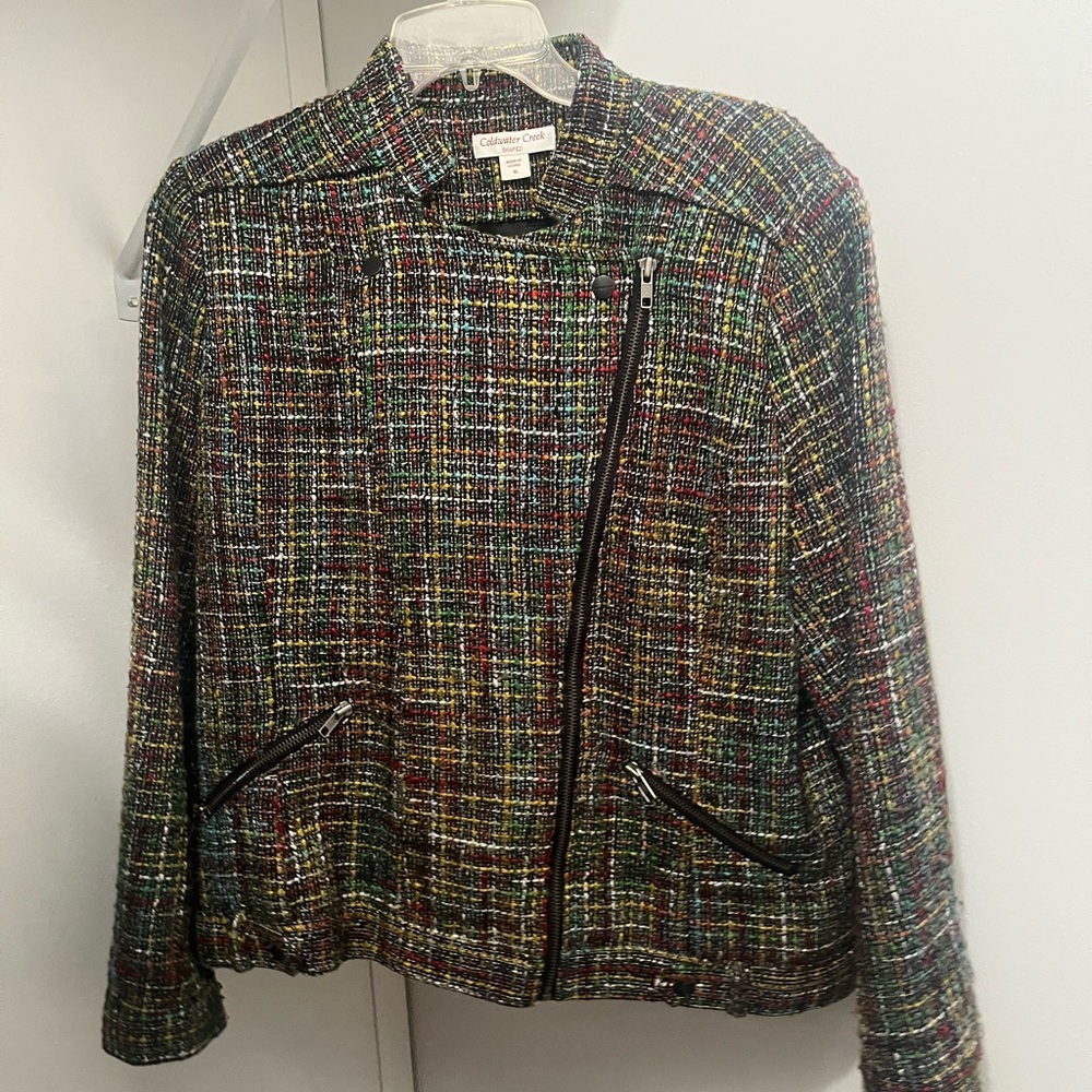 ⛄️Coldwater Creek Colorful Tweed Jacket
